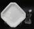 Hotel Hotel Hotel plate ceramic tableware dish dish plate is pure white square