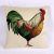 Factory direct literature and art simple chicken oil painting pillow watercolor cotton linen pillow cases