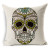 Manufacturer direct sale skull sofa pillow cotton linen pillow case bedside pillow pillow siesta pillow pillow case