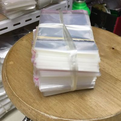 OPP self-adhesive transparent bags Jewelry bags double layer 7 silk 8*14cm