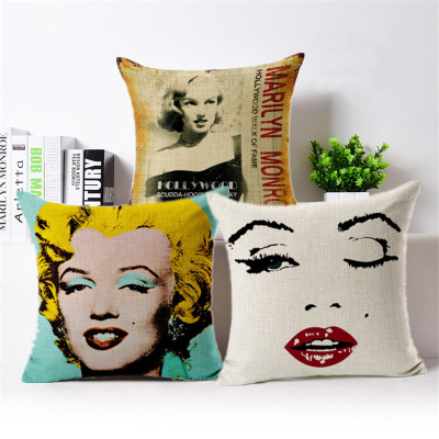 The New cotton linen pillow royal British dream pull design cushions pillow cases in wholesale