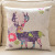 Cotton color deer pillow manufacturers wholesale car sofa, cushion cover office waist pillow