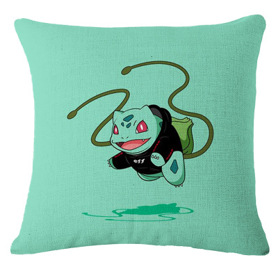 Cartoon cotton and linen pillowcase creative bedside sofa as pillow office living room pillow wholesale