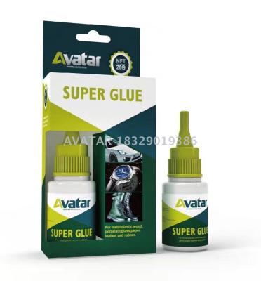 AVATAR 3 seconds fast bond plastic PVC super glue 502 glue
