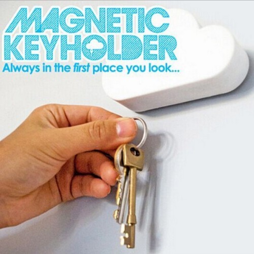 cloud magnet key holder creative magnetic key suction safety anti-lost key hanger tv shopping