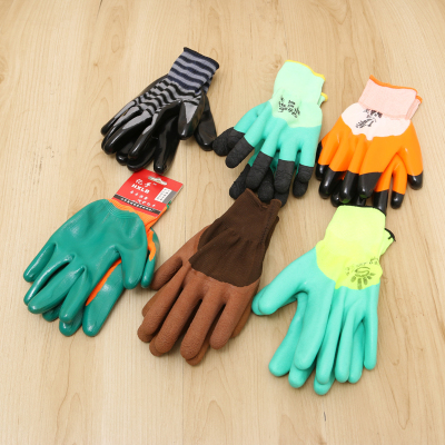 HXLB Multi-colored Protective Gloves Labor Protection Gloves Operation Gloves