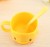 Cuddly duckless with a thick handle, creative children's gargle cup plastic mouth cup