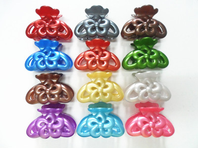 Factory direct sales 8 cm pearl twinkle hand clip hair clip caught folder