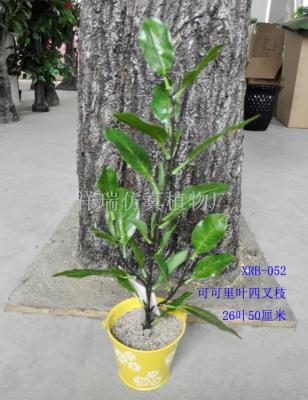 Simulation of false leaves of cocoa leaves leaves of eggplant leaves over plastic plant leaves mini mini pots wholesale
