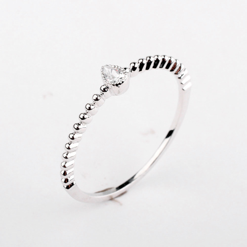 Ring 9758 Regent Ornament Rigant simple Gold-Plated Drop Zircon 