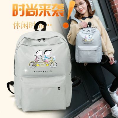 Foreign trade new Korean version of the backpack college wind double shoulder multi-functional backpack double shoulder