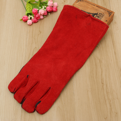 Thickening and lengthening design labor protection special electric welding gloves