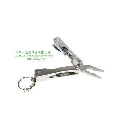 Stainless steel mini-function with light tip nose pliers