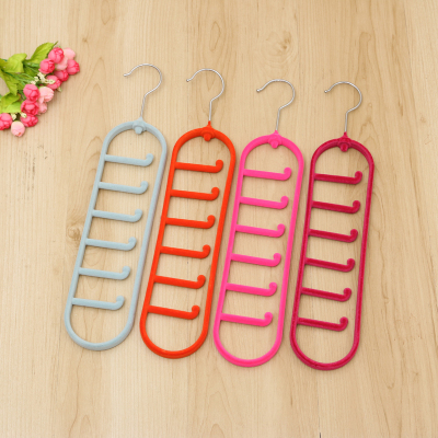 High - grade flocking Tie scarves racks magic hangers seamless hanger