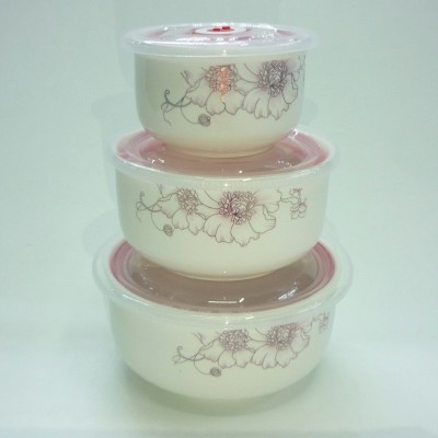 Fresh bowl student lunch lunch lunch box sealed crisper to work with a bowl of ceramic gifts custom