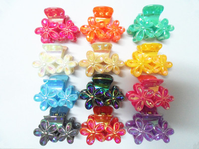 Factory direct sales of the new 6 cm AB color strange hand hair clip hair hair accessories