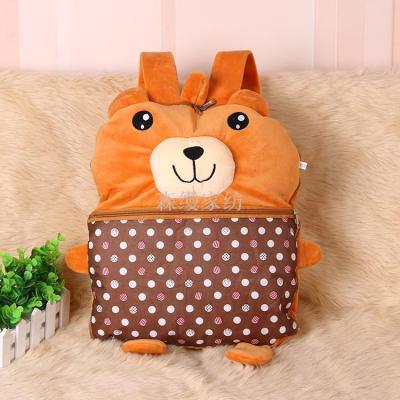 Pokonyan Bear Animal Avatar Pillow and Blanket New Summer Travel Essential Office