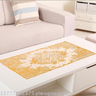The new modern gilding mat table cushion PVC tea table mat table cloth manufacturers direct sales.