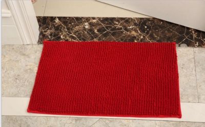 Superfine fiber super soft mats chenille mats caterpillar short hair mats absorbent non - slip mats