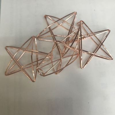 Metal Wire Accessories Five-Pointed Star Lighting Accessories Handmade Wire Five-Pointed Star