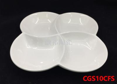 Wholesale pure white ceramic plate shop after the kitchen creative assorted dessert plate round plate candy plate