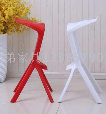 Plastic Chair Front Desk Bar, Small Stool, Simple Modern Shark Mouth Bar Chair Factory Direct Sales Wholesale