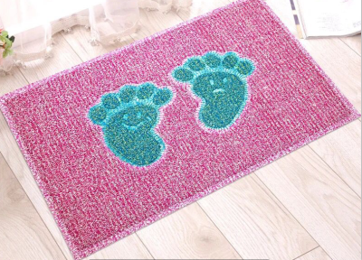 Embroidery mats at the end of the network door mat