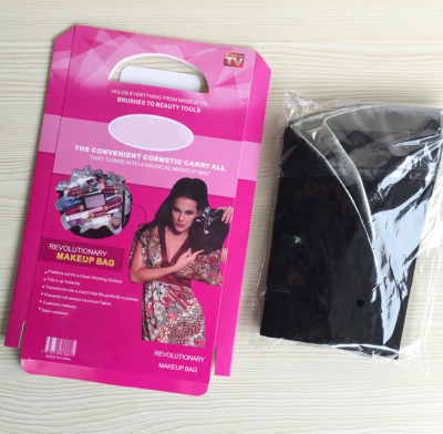 Lotus leaf makeup bag drawstring cosmetic bag storage bag TV shopping