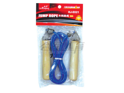 HJ-E021 Wood handle rope skipping