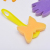 Sponge brush flat plate yellow handle kindergarten painting tool seal art supplies