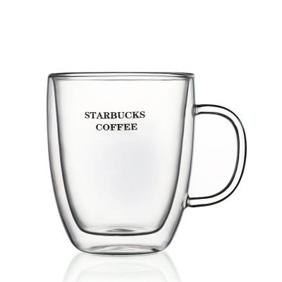 Borosilicate Heat-Resistant Double-Layer Starbucks Glass Cup 475ml