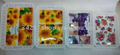 Plastic Fruit Plate Dried Fruit Tray Storage Sundries Plate Decal Plate Tray