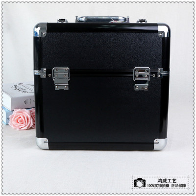Travel cosmetic case double-deck portable professional multi-functional storage box