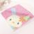 Export ultra-fine fiber small square 25 * 25 cartoon printing children's small towel saliva towel