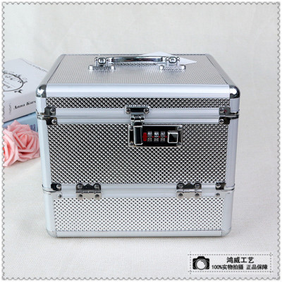 Password box large capacity double deck cosmetic box simple and generous