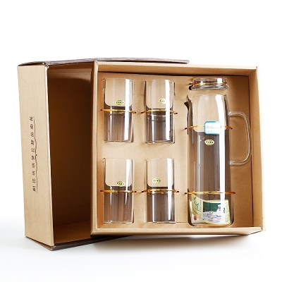 Gift box A-06 Peng Silicone Glass Tea Set