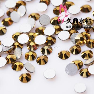 SS10 Gold Bottoming Drill Crystal Glass Diamond Phone Case Manicure Jewelry Wholesale