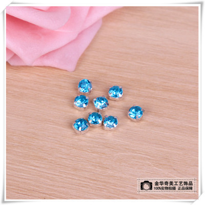 Acrylic drilling blue DIY flat shoes shoes luggage accessories accessories clothing accessories