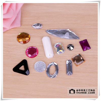 Acrylic drilling flat shoes Xiefu headwear crafts toys clothing accessories accessories accessories