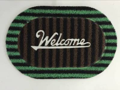 PCV new spray stripes embossed mats mats carpets (can be customized multi-country text)