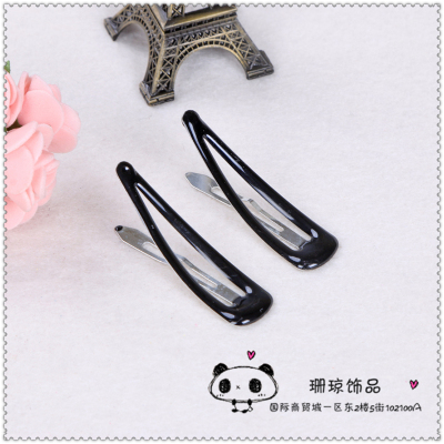 Drop oil black clip BB clip bangs clip hair clip on the side of the clip clip small clip head