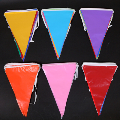 Start business pennant wedding celebration string flag birthday party small coloured flags festive