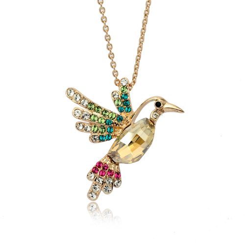 regent ornament rigant crystal element necklace woodpecker 0761650036