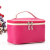 Lychee pattern cosmetic bag single color handbag solid color storage package
