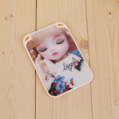 Small mirror folding portable portable mirror makeup mirror simple creative square mirror mini card lens