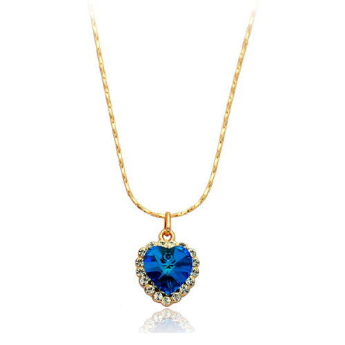 Regent Ornament Rigant Heart of the Sea Crystal Necklace 0728109036