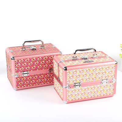 Large-capacity portable travel high-end portable cosmetics storage box