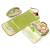 Travel cosmetic bag can be folded three-piece package multi-function wash package solid color