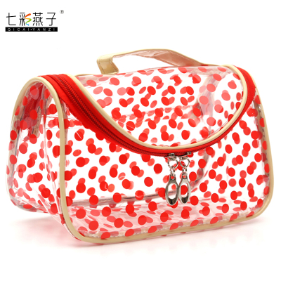 New Dotted Cosmetic Bags Handbag Wash Bags Small Bend Bags