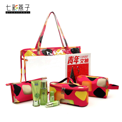Korean version of the four sets of cosmetic bag beach bag foreign trade cosmetics package travel travel cosmetics bag